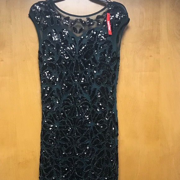 Dresses & Skirts - 1920’s Style Mermaid Dress- Emerald & Black Detail Dresses & Skirts - 1920’s Style Mermaid Dress- Emerald & Black Detail